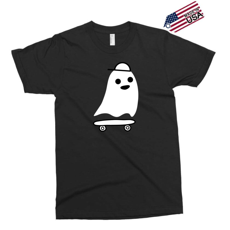 Skateboarding Ghost Cute Spooky Skating Exclusive T-shirt | Artistshot