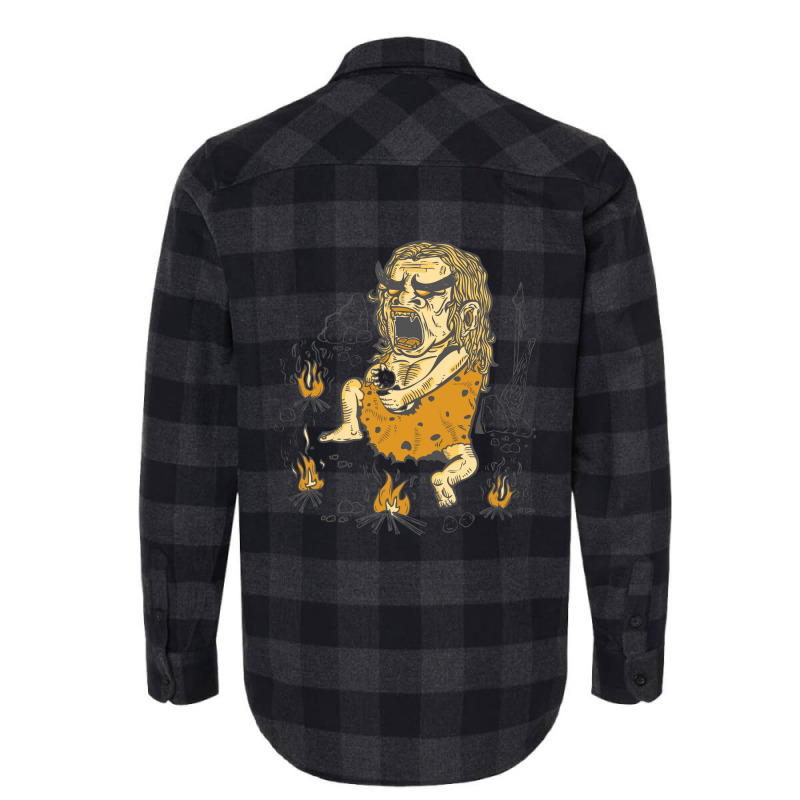 Prehistoric Pyromaniac Flannel Shirt by CHRISTIANKSON | Artistshot