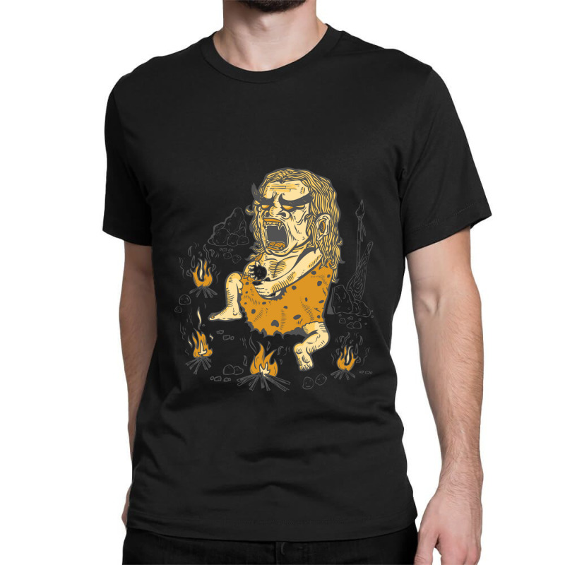 Prehistoric Pyromaniac Classic T-shirt by CHRISTIANKSON | Artistshot