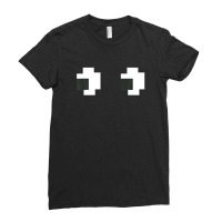 Retro Arcade 80s 8 Bit Game Ghost Halloween Group Costume Ladies Fitted T-shirt | Artistshot