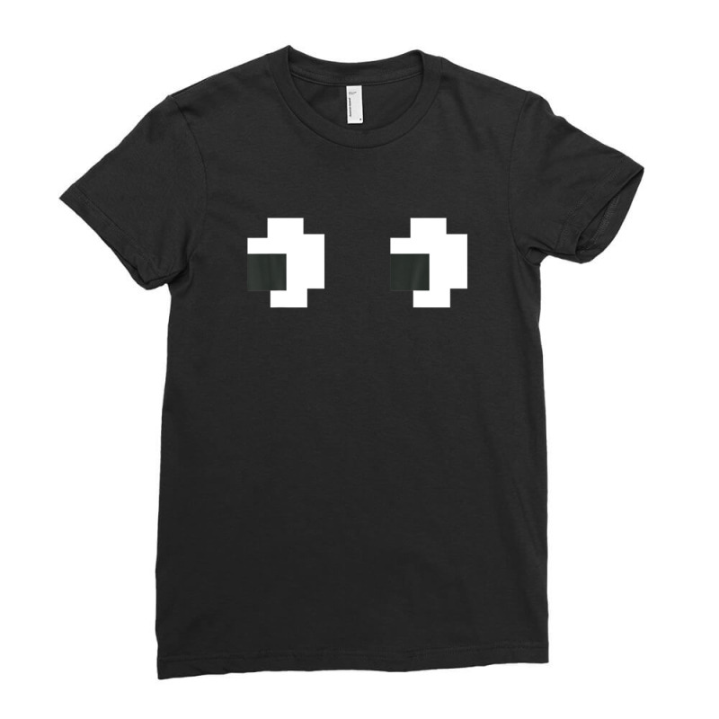 Retro Arcade 80s 8 Bit Game Ghost Halloween Group Costume Ladies Fitted T-Shirt by sromydivlevn | Artistshot