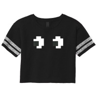 Retro Arcade 80s 8 Bit Game Ghost Halloween Group Costume Scorecard Crop Tee | Artistshot