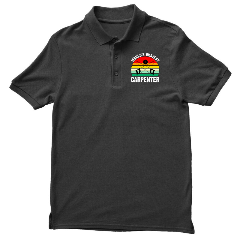 World's Okayest Carpenter Men's Polo Shirt | Artistshot