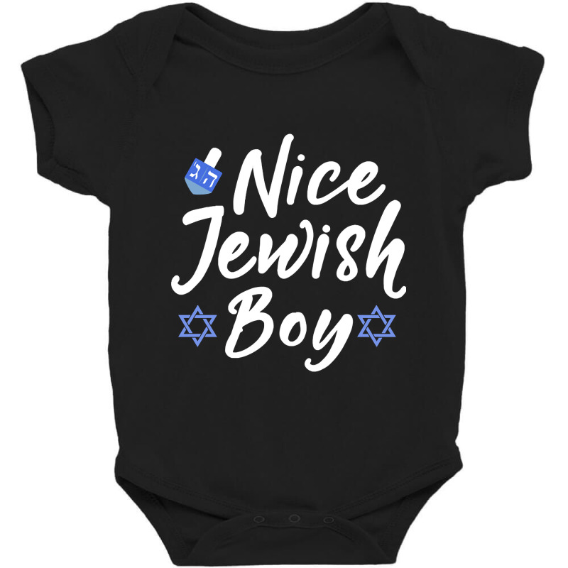 Hot Trend Nice Jewish Boy For Hanukkah, Bar Mitzvah Or Yom Kippur Baby Bodysuit | Artistshot