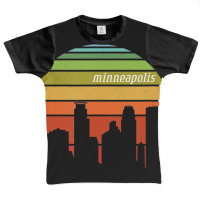 Trending Retro Minneapolis Minnesota Cityscape Graphic Youth T-shirt | Artistshot