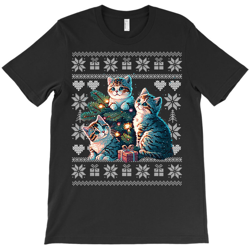 Cat Christmass Wocats Lover Ugly Xmas T-shirt | Artistshot