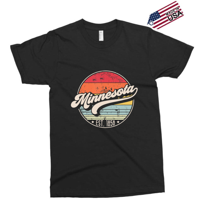 Trending Retro Minnesota Home State Mn Cool 70s Style Sunset Exclusive T-shirt | Artistshot