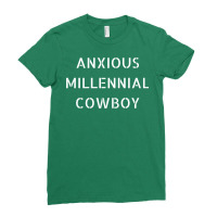 Anxious Millennial Cowboy Classic Tshirt Stars Ladies Fitted T-shirt | Artistshot