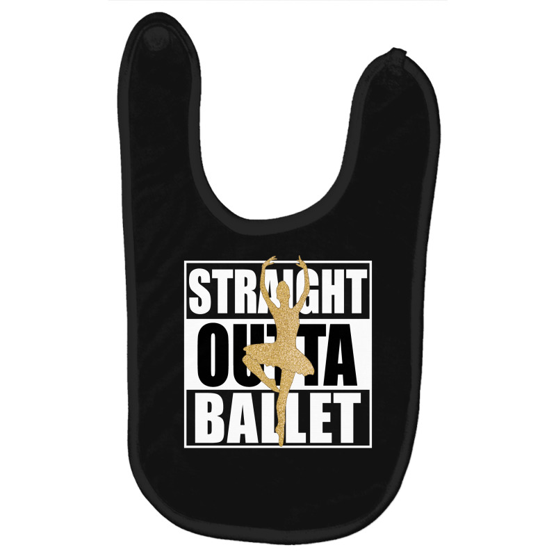 Straight Outta Ballet For Dark Baby Bibs by autlu2024 | Artistshot