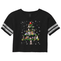 Cats Christmas Tree Ornament Decor Scorecard Crop Tee | Artistshot