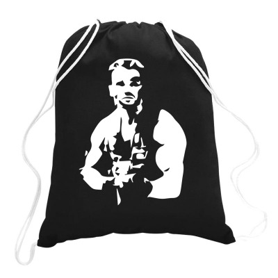 Predator Arnie Cool Drawstring Bags Designed By Ronandi