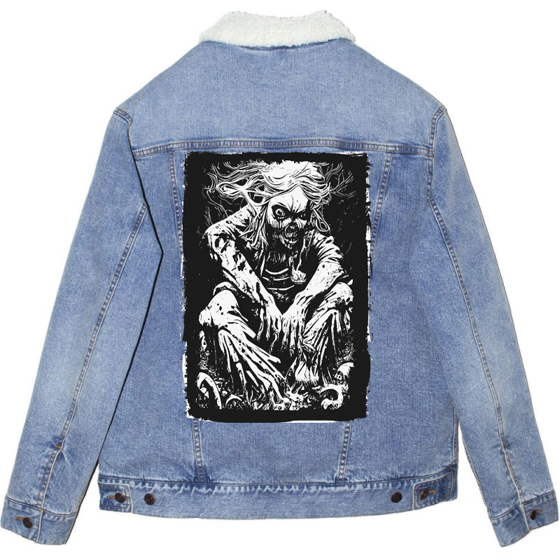 Limited Edition Horror Creatures And Scary Monsters-l6ozm Unisex Sherpa-lined Denim Jacket | Artistshot