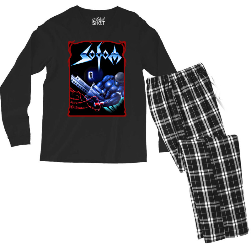 Tapping The Vein By Sodom Classic Old School German Thrash Metal Stick Men's Long Sleeve Pajama Set | Artistshot