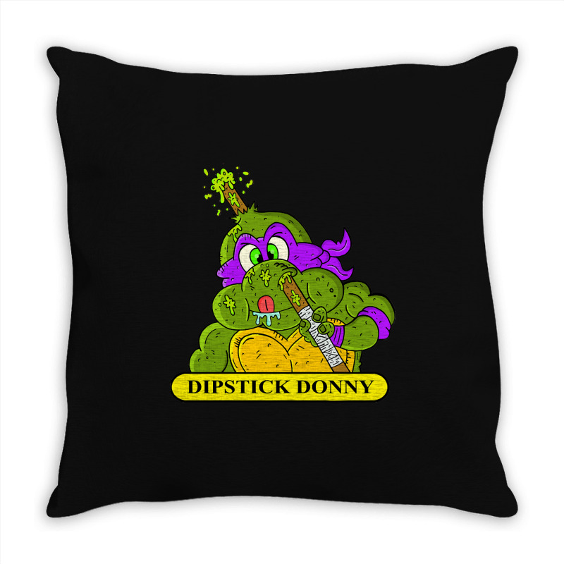 Limited Edition Dipstick Donny Throw Pillow | Artistshot