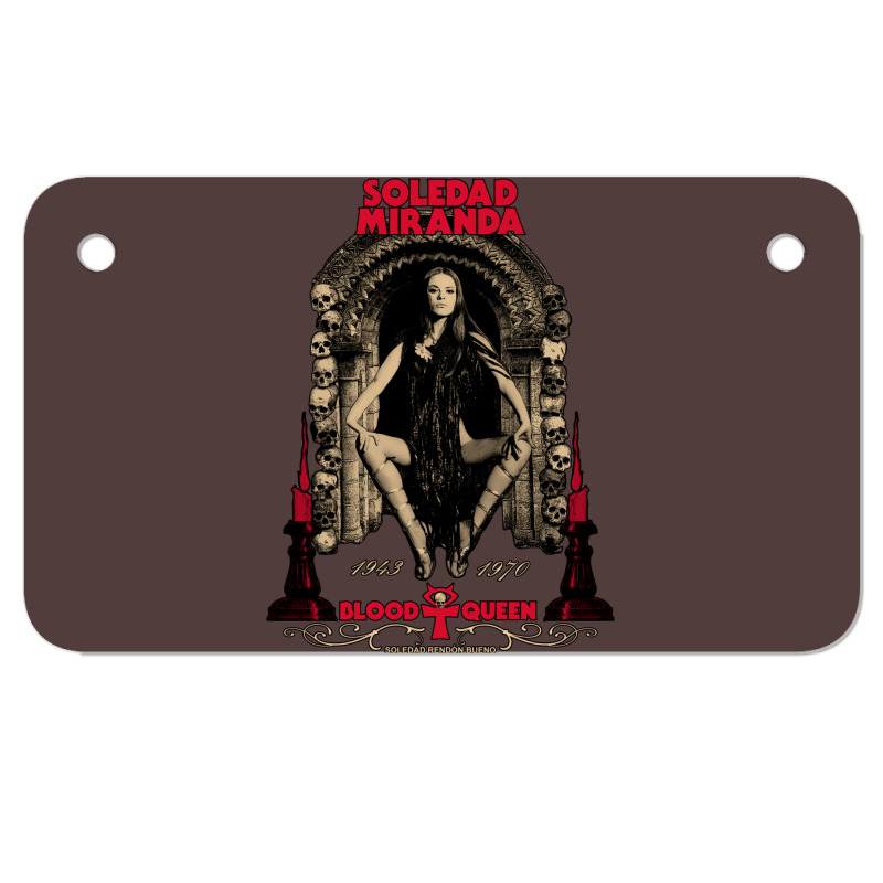 Soledad Miranda Tribute  T Quote Motorcycle License Plate | Artistshot