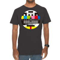 Television Test Screen No Signal  T Stars Vintage T-shirt | Artistshot