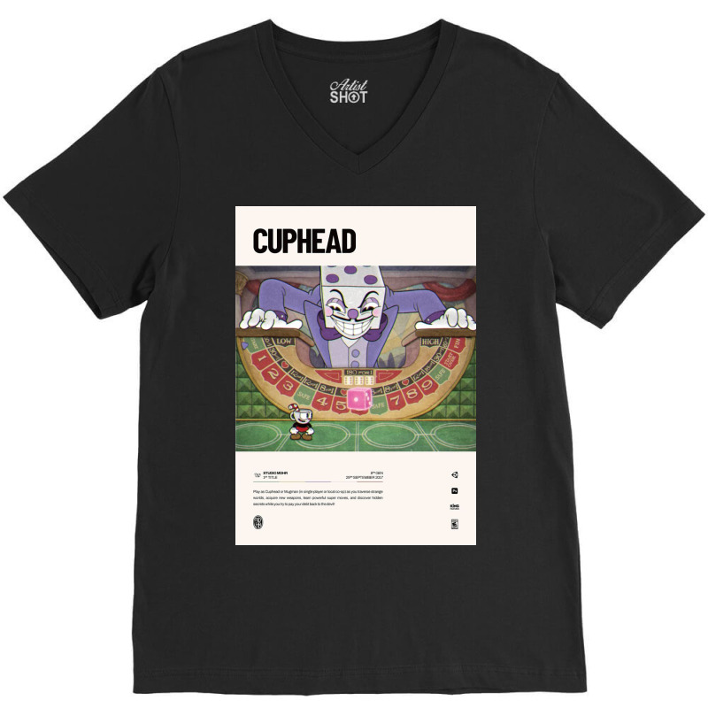 Cuphead (2017) V-Neck Tee by juliastonnes | Artistshot