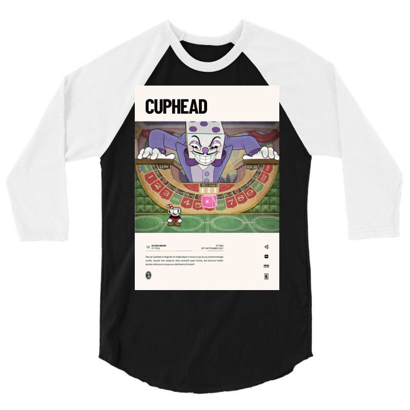 Cuphead (2017) 3/4 Sleeve Shirt by juliastonnes | Artistshot