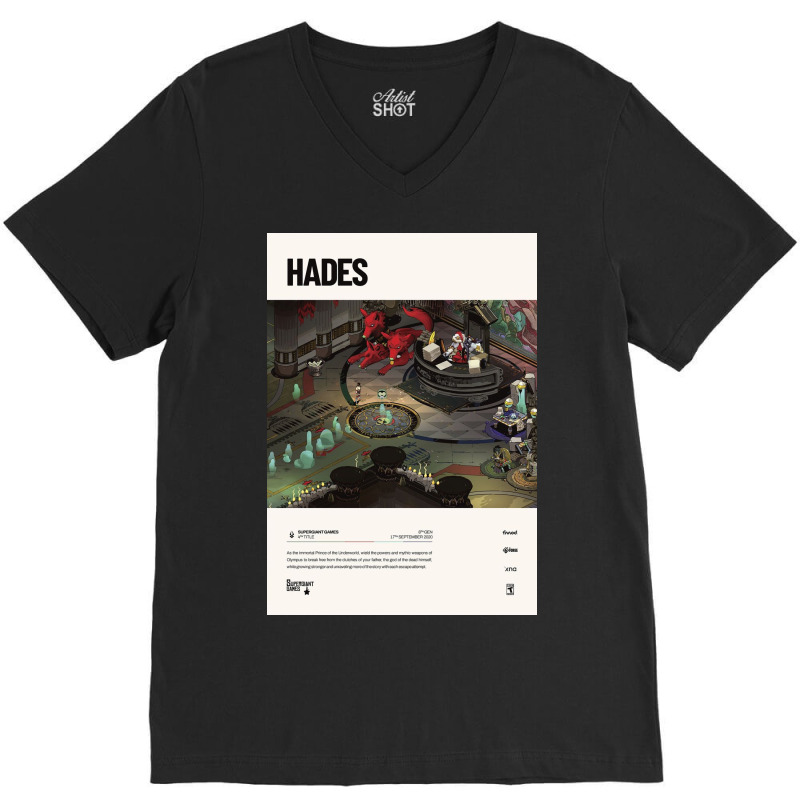 Hades (2020) V-Neck Tee by juliastonnes | Artistshot