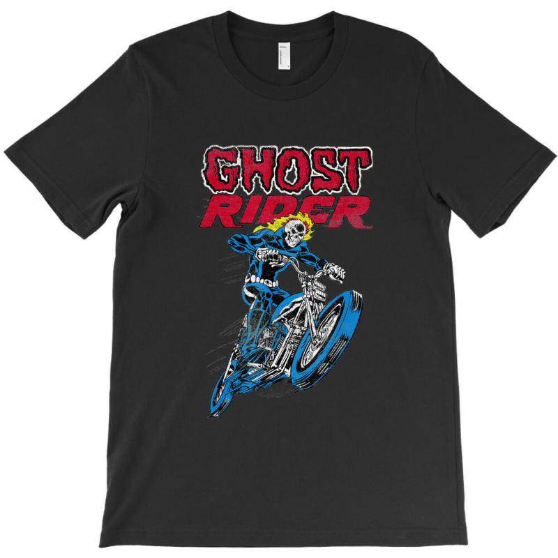 Skull Motorcycle Flames Graphic T-shirt | Artistshot