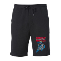 Skull Motorcycle Flames Graphic Fleece Short | Artistshot