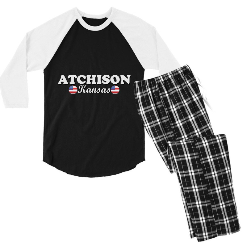 Hot Trend Atchison Kansas Men's 3/4 Sleeve Pajama Set | Artistshot