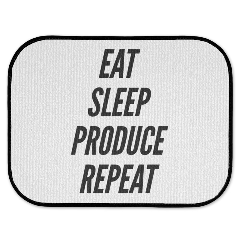 Eat Sleep Produce Repeat  Movie Producer Film Student School Film Maki Rear Car Mat | Artistshot