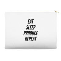 Eat Sleep Produce Repeat  Movie Producer Film Student School Film Maki Accessory Pouches | Artistshot