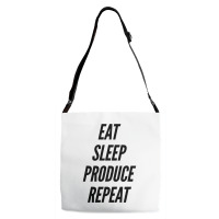 Eat Sleep Produce Repeat  Movie Producer Film Student School Film Maki Adjustable Strap Totes | Artistshot