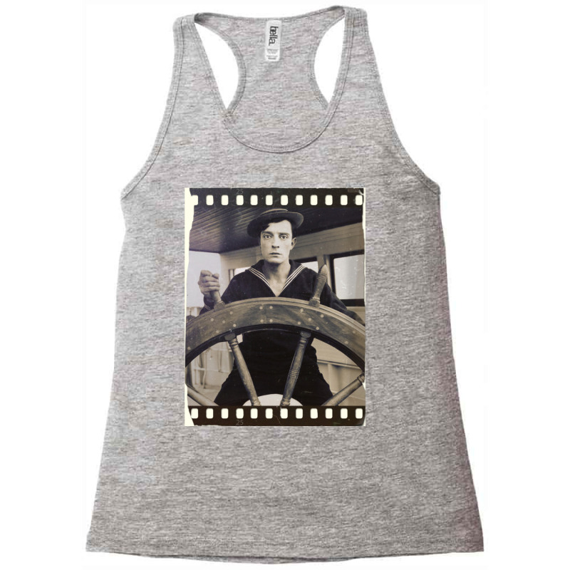 Buster Keaton  The Navigator  Film  D23 Classic  Yellow Green Racerback Tank by baklidayamaj | Artistshot