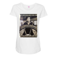 Buster Keaton  The Navigator  Film  D23 Classic  Yellow Green Maternity Scoop Neck T-shirt | Artistshot