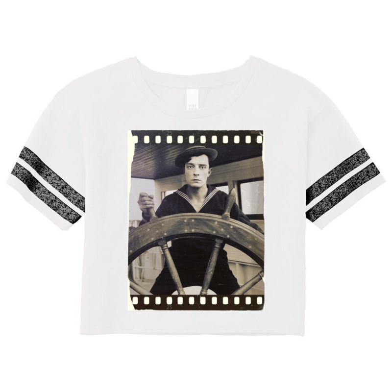 Buster Keaton  The Navigator  Film  D23 Classic  Yellow Green Scorecard Crop Tee by baklidayamaj | Artistshot