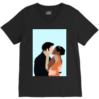 Anthony And Kate Poster Red V-neck Tee | Artistshot