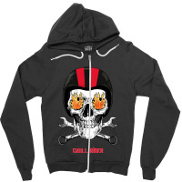 Skull Rider 1 Zipper Hoodie | Artistshot