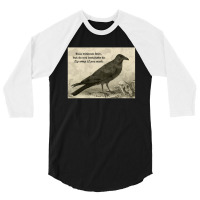 Crow Affirmations Fly Away 3/4 Sleeve Shirt | Artistshot