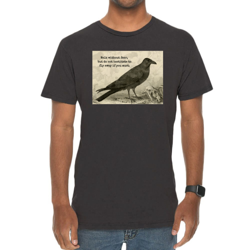 Crow Affirmations Fly Away Vintage T-shirt | Artistshot