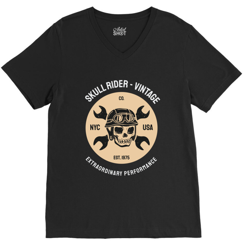 Skull Rider 4 V-neck Tee | Artistshot