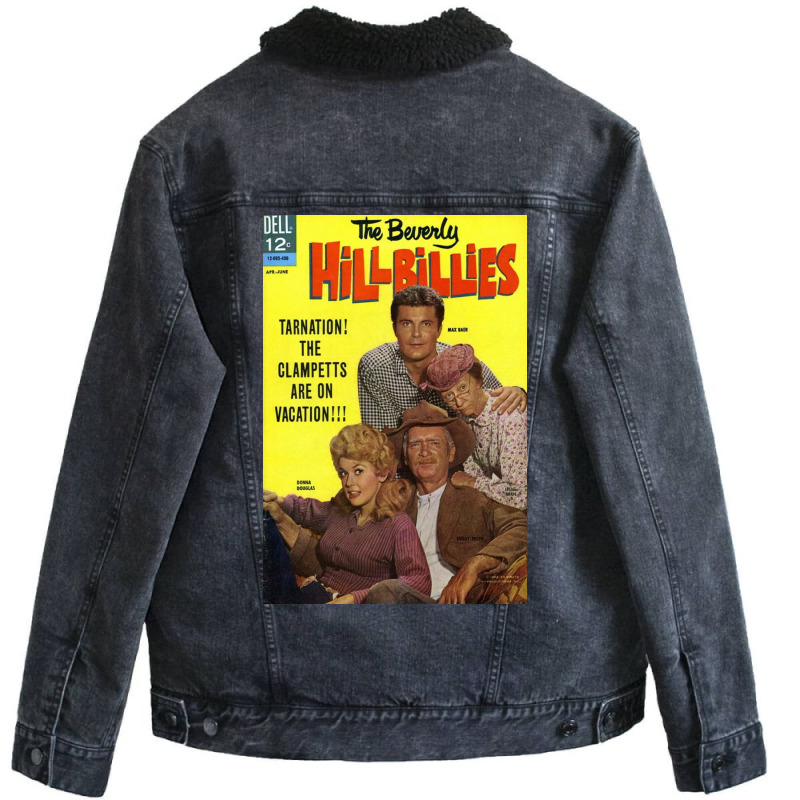 Beverly Hillbillies Poster Boy Unisex Sherpa-Lined Denim Jacket by shabnajianxiq | Artistshot