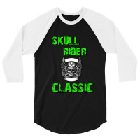 Skull Rider Classic 3/4 Sleeve Shirt | Artistshot