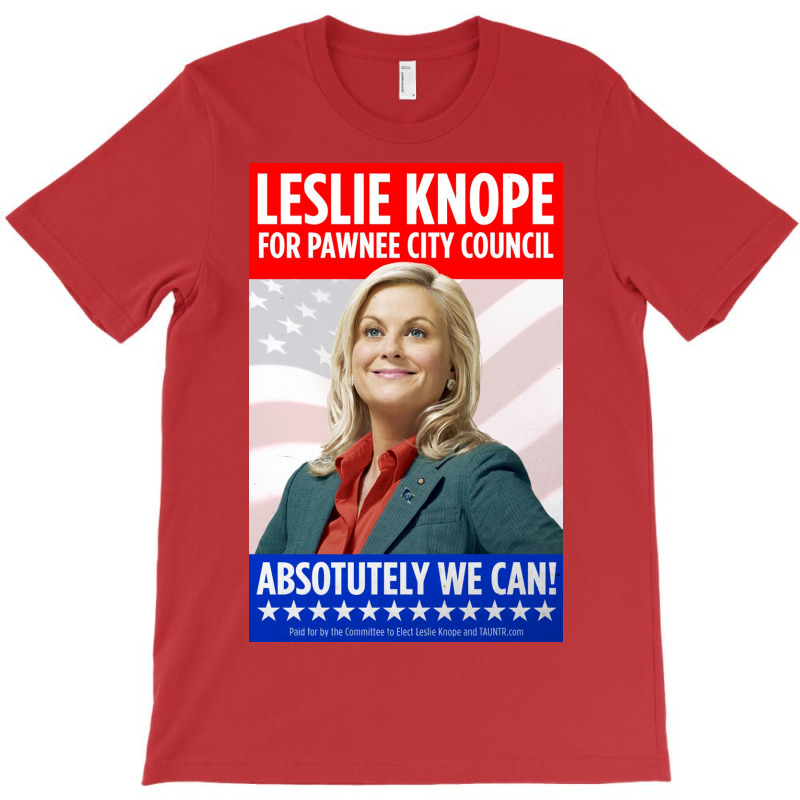 Leslie Knope For Pawnee City Council Poster Music T-shirt | Artistshot