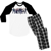 Brooklyn Ninenine Poster Gift Men's 3/4 Sleeve Pajama Set | Artistshot