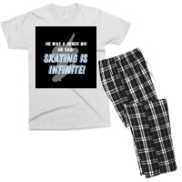 Sk8er Boi Sk8 The Infinity Quotskating Is Infinitequot Whiteblue Poste Men's T-shirt Pajama Set | Artistshot