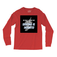 Sk8er Boi Sk8 The Infinity Quotskating Is Infinitequot Whiteblue Poste Long Sleeve Shirts | Artistshot