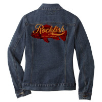 Rock Fish California West Coast Rockfish Tug Taco Repeat Premium T Shi Ladies Denim Jacket | Artistshot