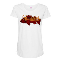 Rock Fish California West Coast Rockfish Tug Taco Repeat Premium T Shi Maternity Scoop Neck T-shirt | Artistshot