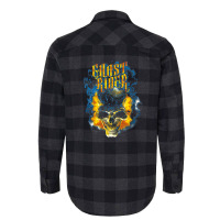 Skull Urban Street Flames Graphic Flannel Shirt | Artistshot