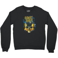 Skull Urban Street Flames Graphic Crewneck Sweatshirt | Artistshot