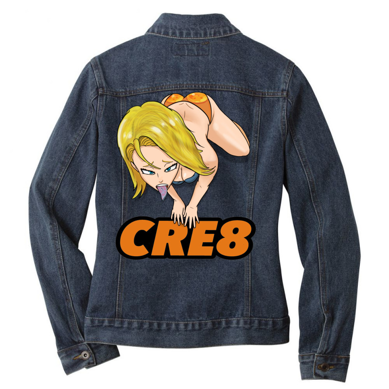 Custom Android 18 Ladies Denim Jacket 