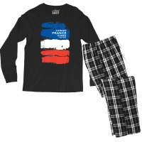 Cannes France Coordinates Vintage French Art   Love Funny Men's Long Sleeve Pajama Set | Artistshot