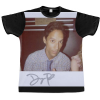 Danny Pudi Autographed Polaroid Poster Hippie (1) Graphic T-shirt | Artistshot